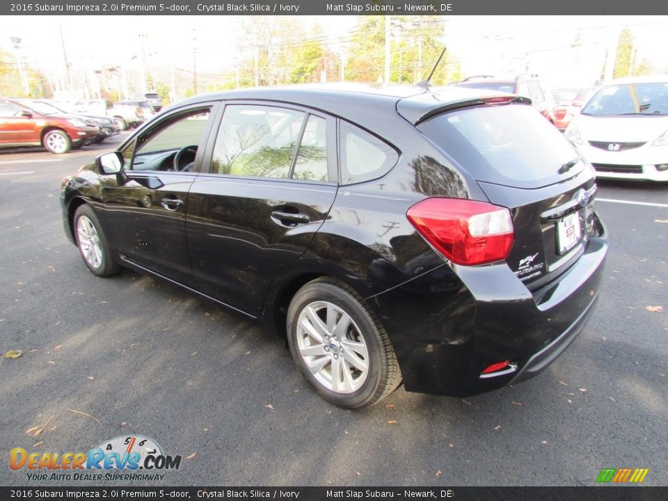 2016 Subaru Impreza 2.0i Premium 5-door Crystal Black Silica / Ivory Photo #8