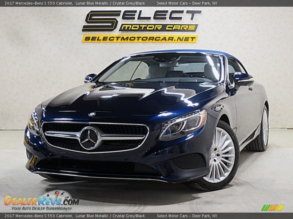 2017 Mercedes-Benz S 550 Cabriolet Lunar Blue Metallic / Crystal Grey/Black Photo #1