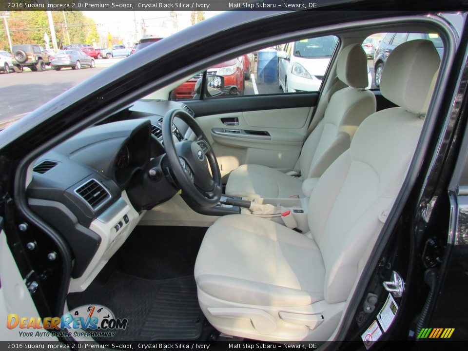2016 Subaru Impreza 2.0i Premium 5-door Crystal Black Silica / Ivory Photo #13