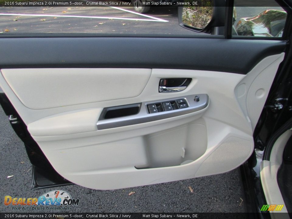 2016 Subaru Impreza 2.0i Premium 5-door Crystal Black Silica / Ivory Photo #14