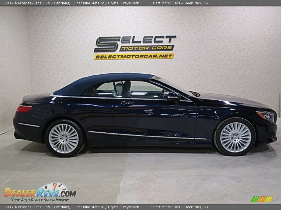 2017 Mercedes-Benz S 550 Cabriolet Lunar Blue Metallic / Crystal Grey/Black Photo #5