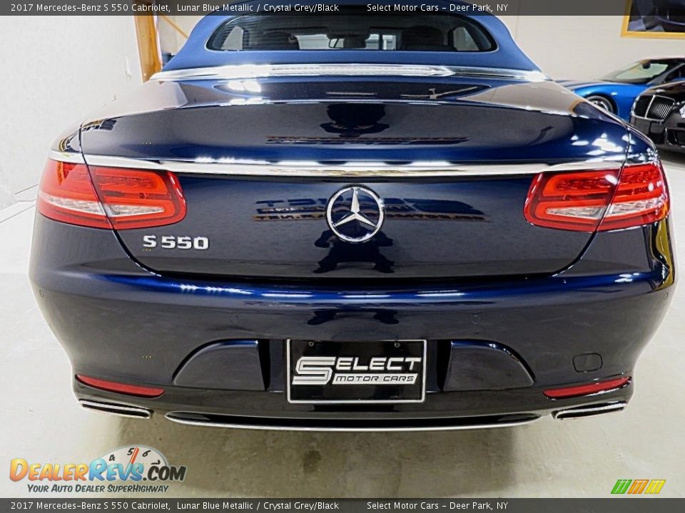 2017 Mercedes-Benz S 550 Cabriolet Lunar Blue Metallic / Crystal Grey/Black Photo #7