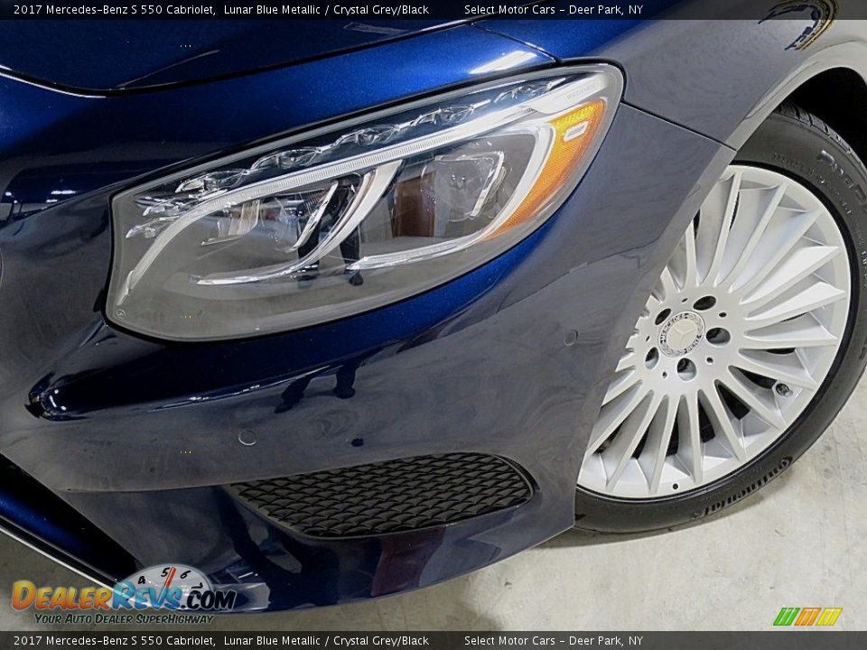 2017 Mercedes-Benz S 550 Cabriolet Lunar Blue Metallic / Crystal Grey/Black Photo #10