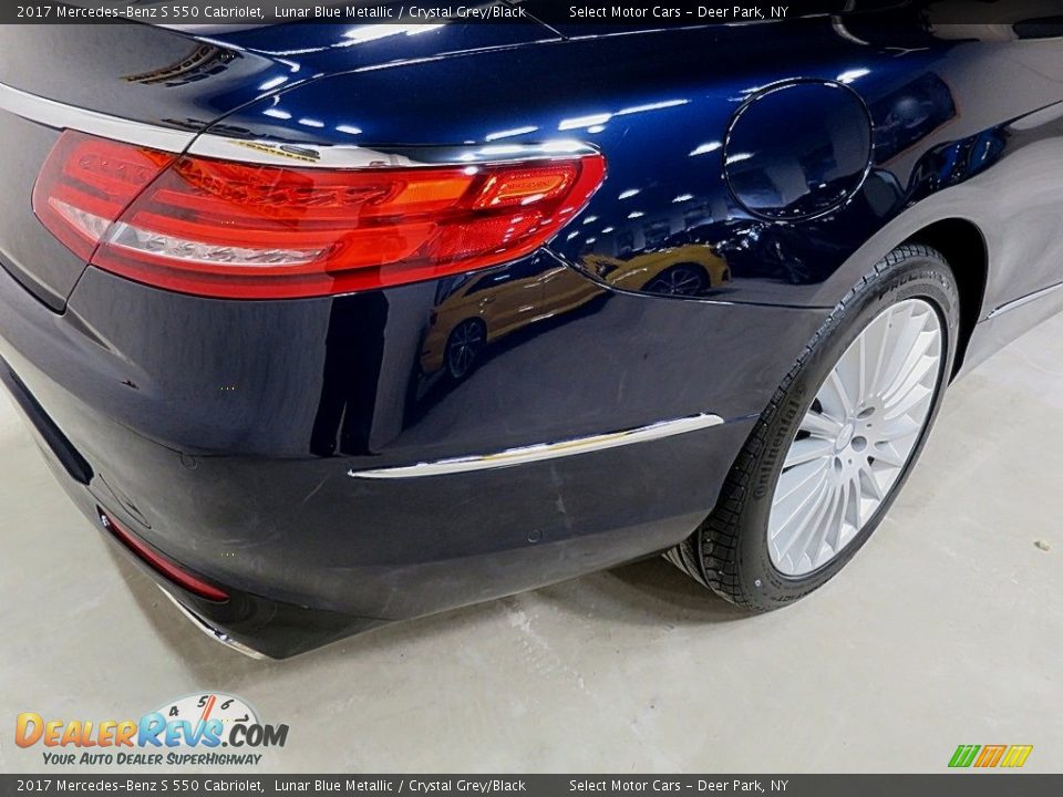 2017 Mercedes-Benz S 550 Cabriolet Lunar Blue Metallic / Crystal Grey/Black Photo #11