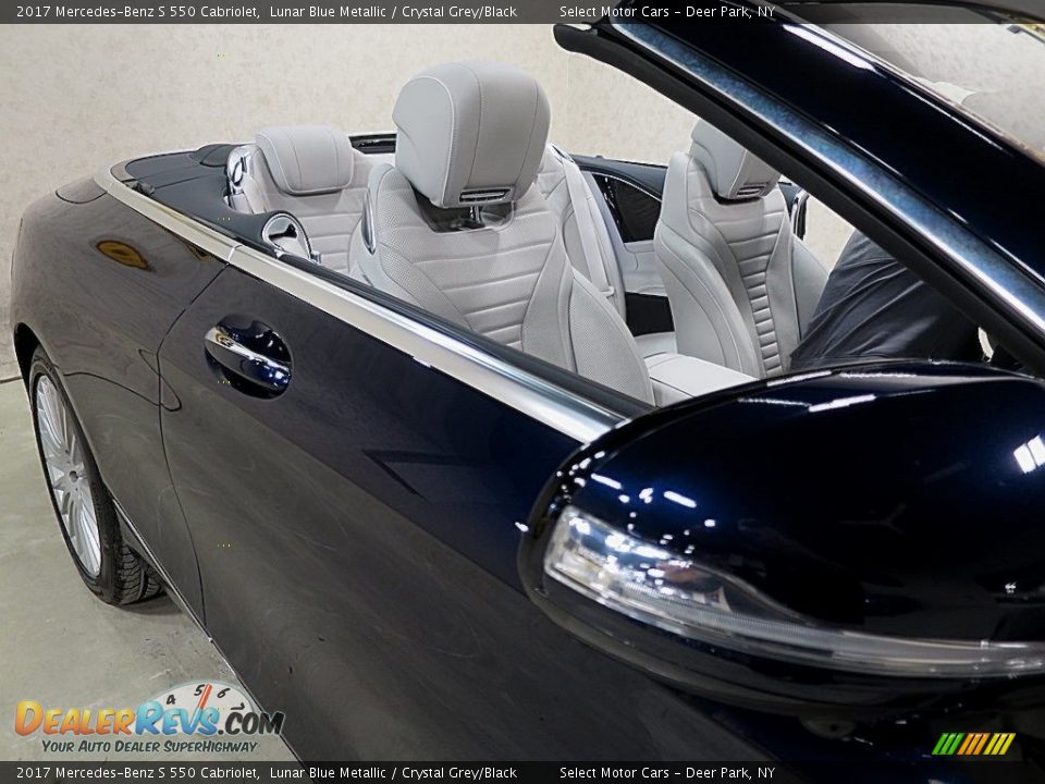 2017 Mercedes-Benz S 550 Cabriolet Lunar Blue Metallic / Crystal Grey/Black Photo #13