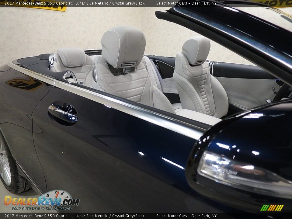 2017 Mercedes-Benz S 550 Cabriolet Lunar Blue Metallic / Crystal Grey/Black Photo #14
