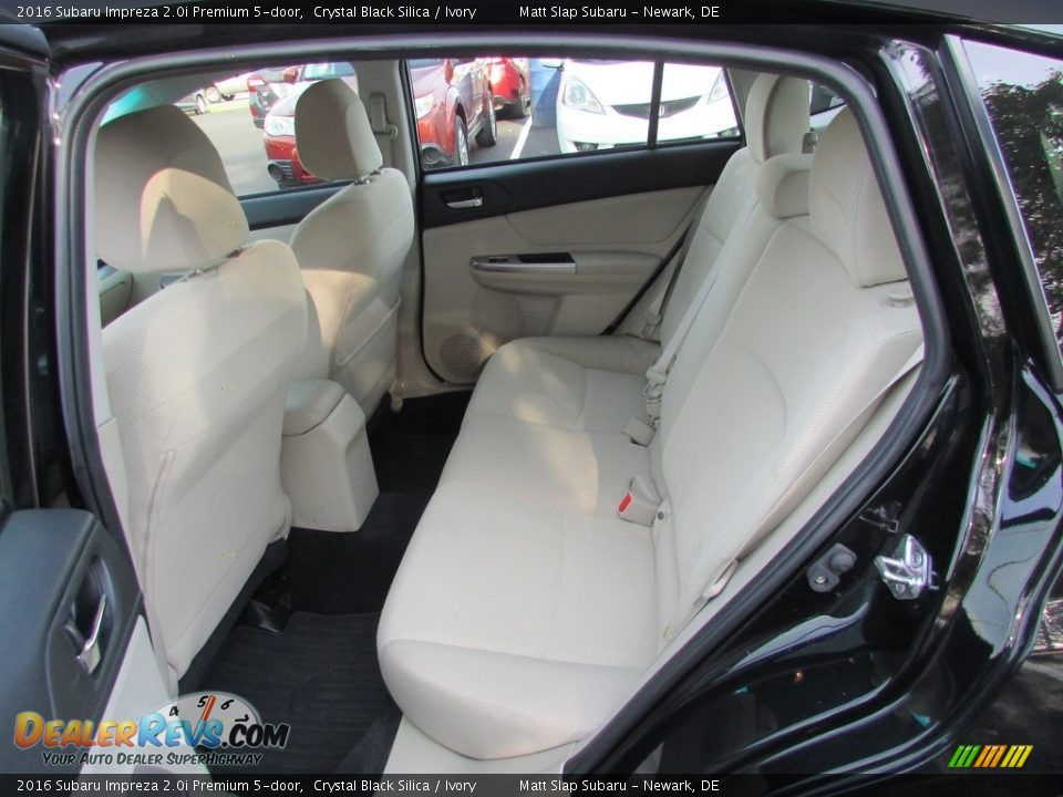2016 Subaru Impreza 2.0i Premium 5-door Crystal Black Silica / Ivory Photo #21