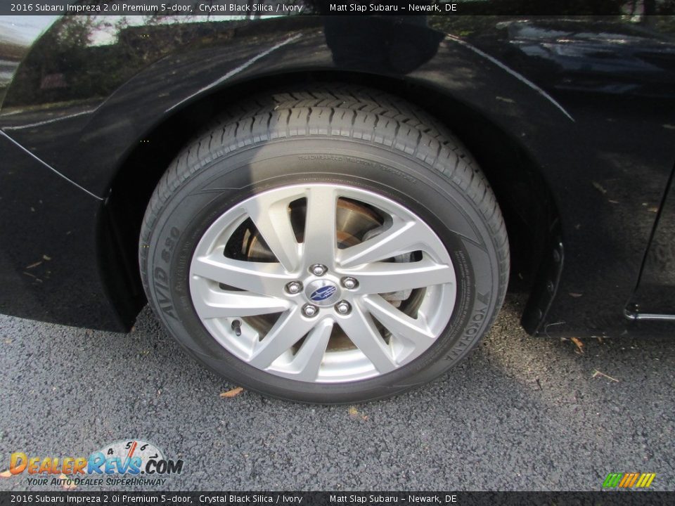 2016 Subaru Impreza 2.0i Premium 5-door Crystal Black Silica / Ivory Photo #22