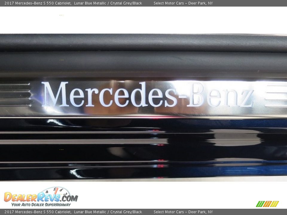 2017 Mercedes-Benz S 550 Cabriolet Lunar Blue Metallic / Crystal Grey/Black Photo #17