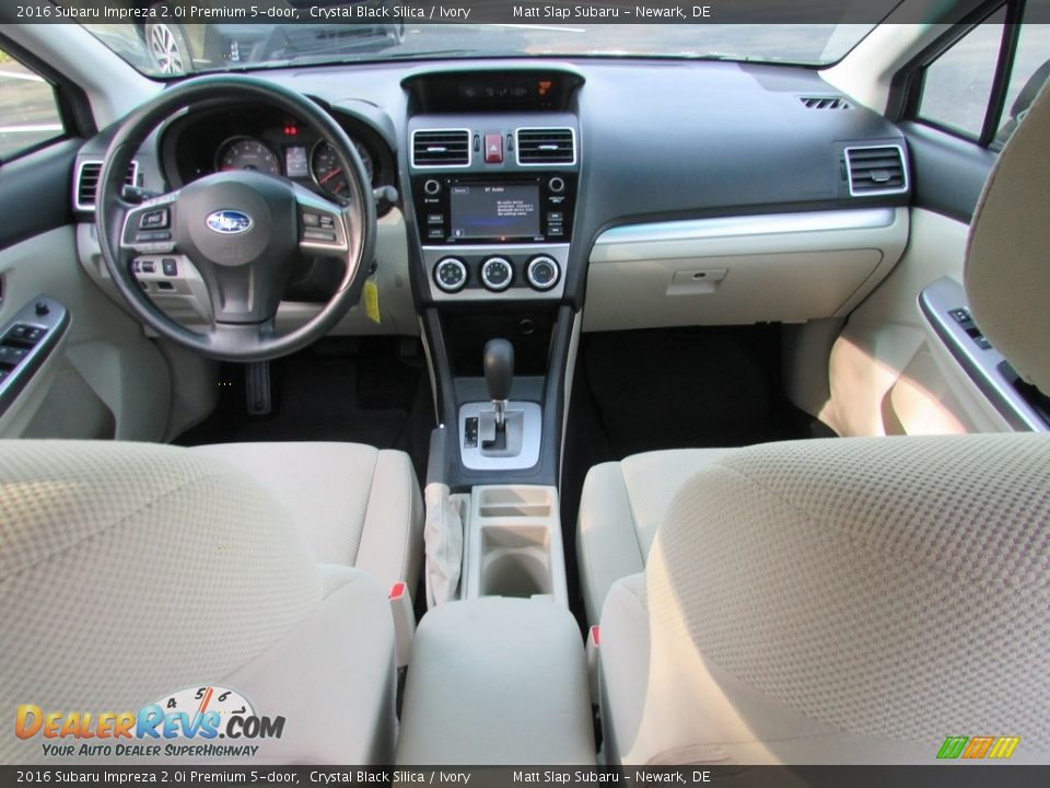 2016 Subaru Impreza 2.0i Premium 5-door Crystal Black Silica / Ivory Photo #24