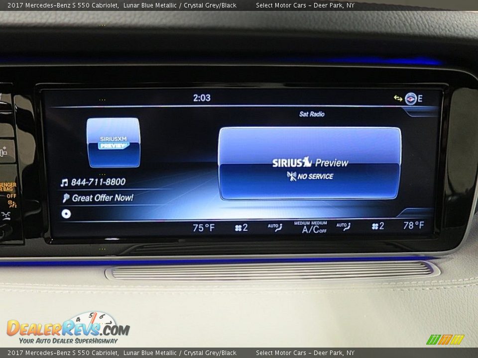 Controls of 2017 Mercedes-Benz S 550 Cabriolet Photo #31