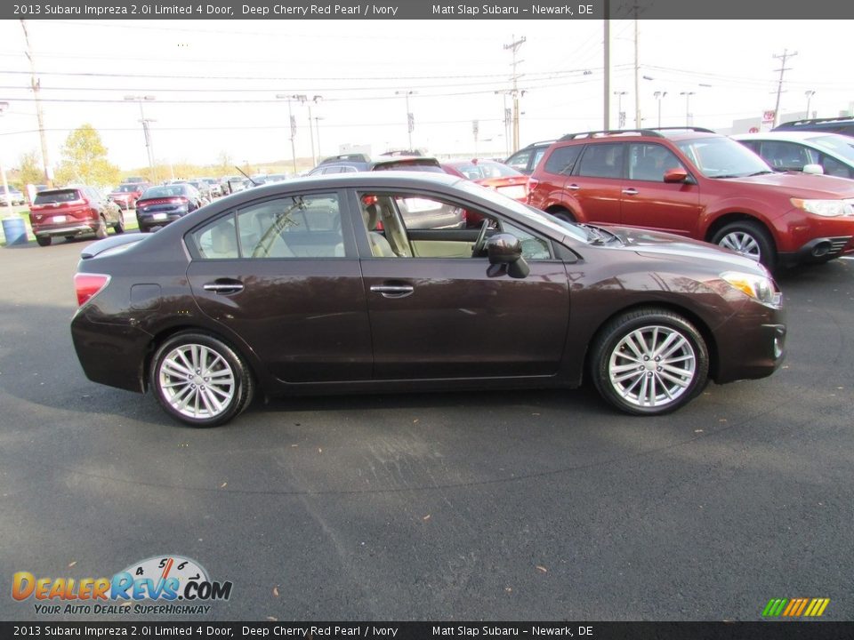 2013 Subaru Impreza 2.0i Limited 4 Door Deep Cherry Red Pearl / Ivory Photo #5