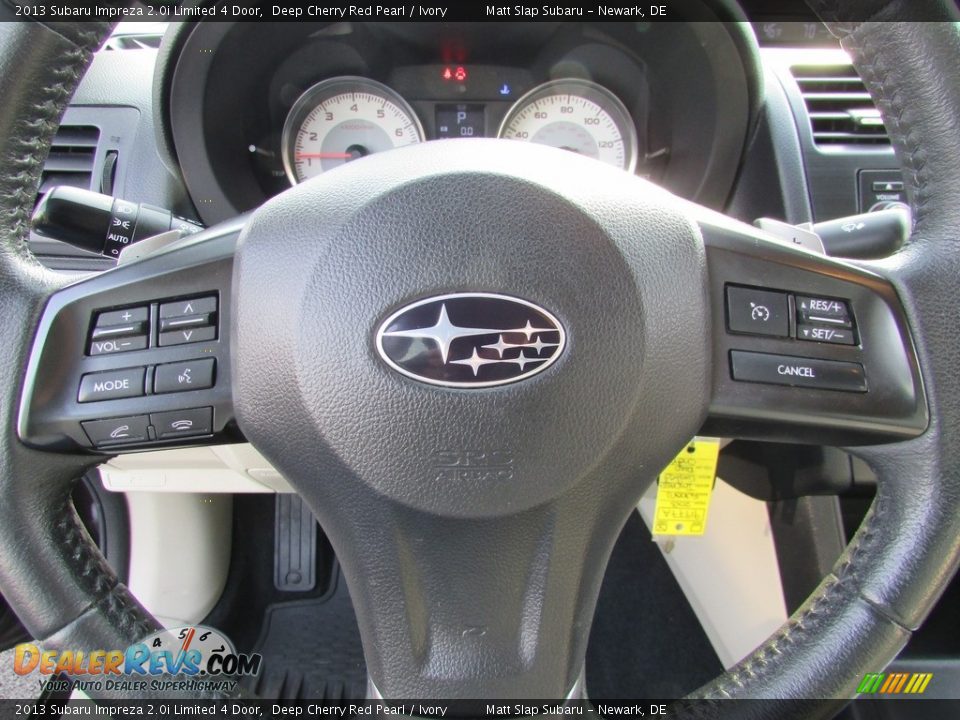 2013 Subaru Impreza 2.0i Limited 4 Door Deep Cherry Red Pearl / Ivory Photo #11