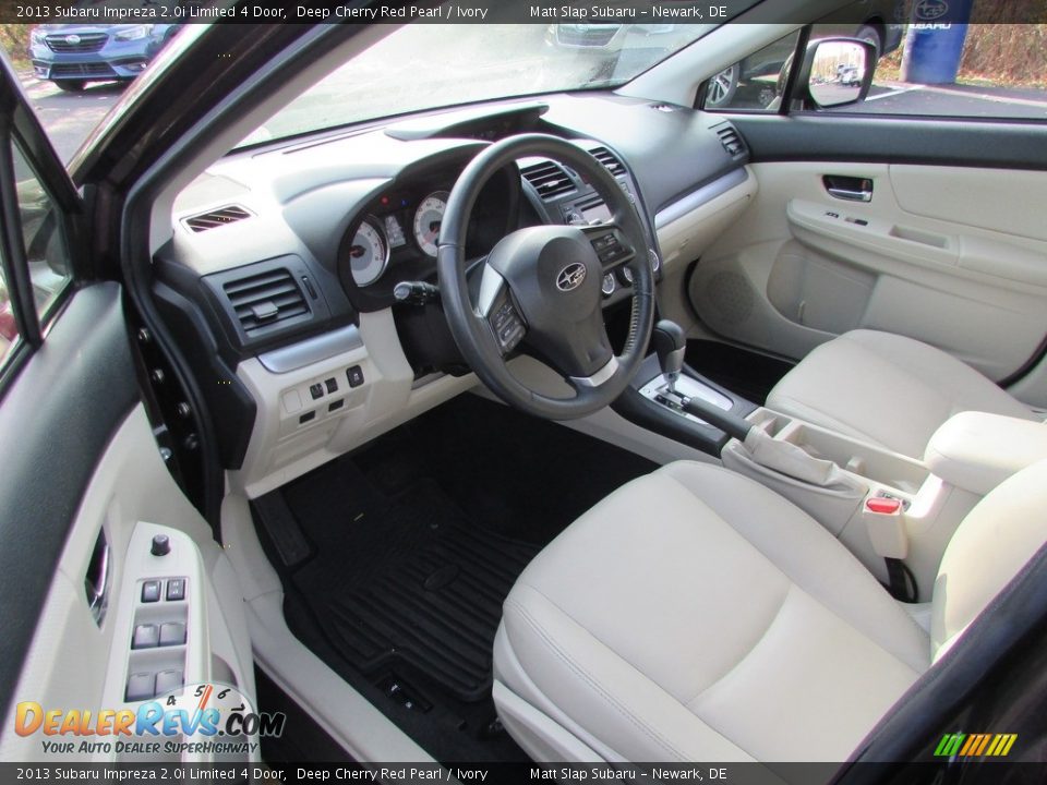 2013 Subaru Impreza 2.0i Limited 4 Door Deep Cherry Red Pearl / Ivory Photo #12