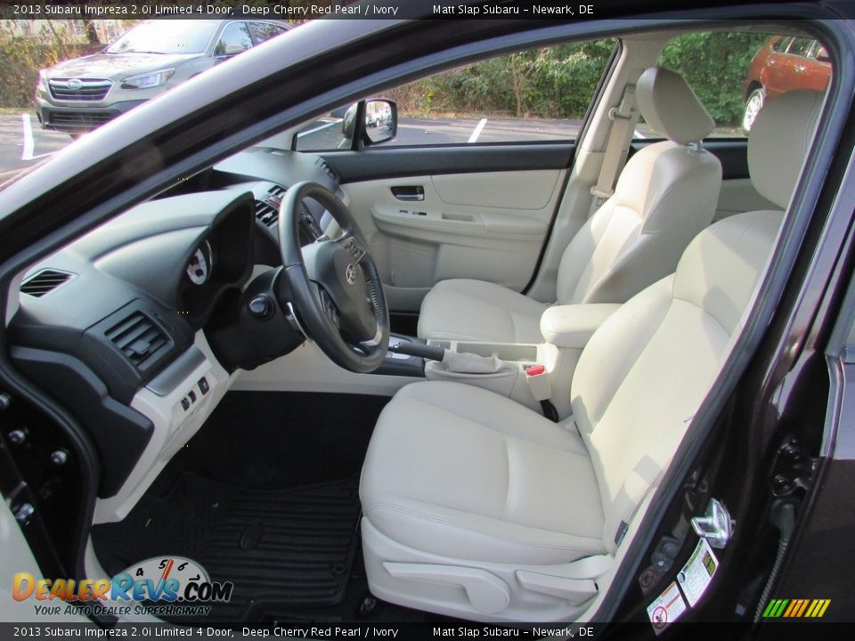 2013 Subaru Impreza 2.0i Limited 4 Door Deep Cherry Red Pearl / Ivory Photo #13