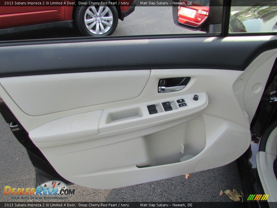2013 Subaru Impreza 2.0i Limited 4 Door Deep Cherry Red Pearl / Ivory Photo #14