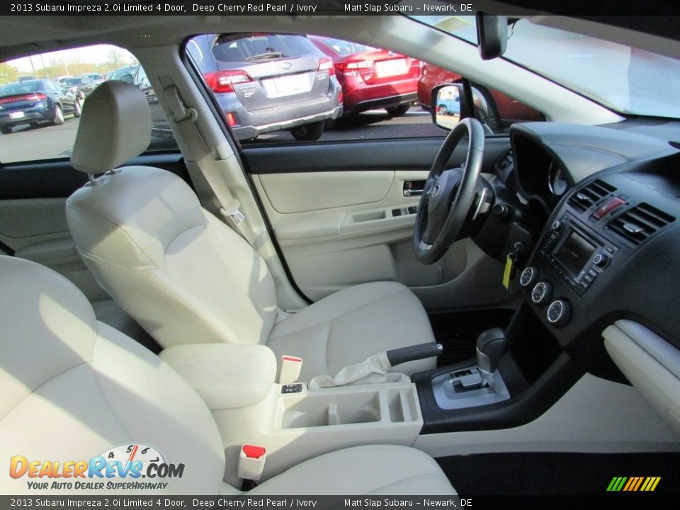 2013 Subaru Impreza 2.0i Limited 4 Door Deep Cherry Red Pearl / Ivory Photo #17