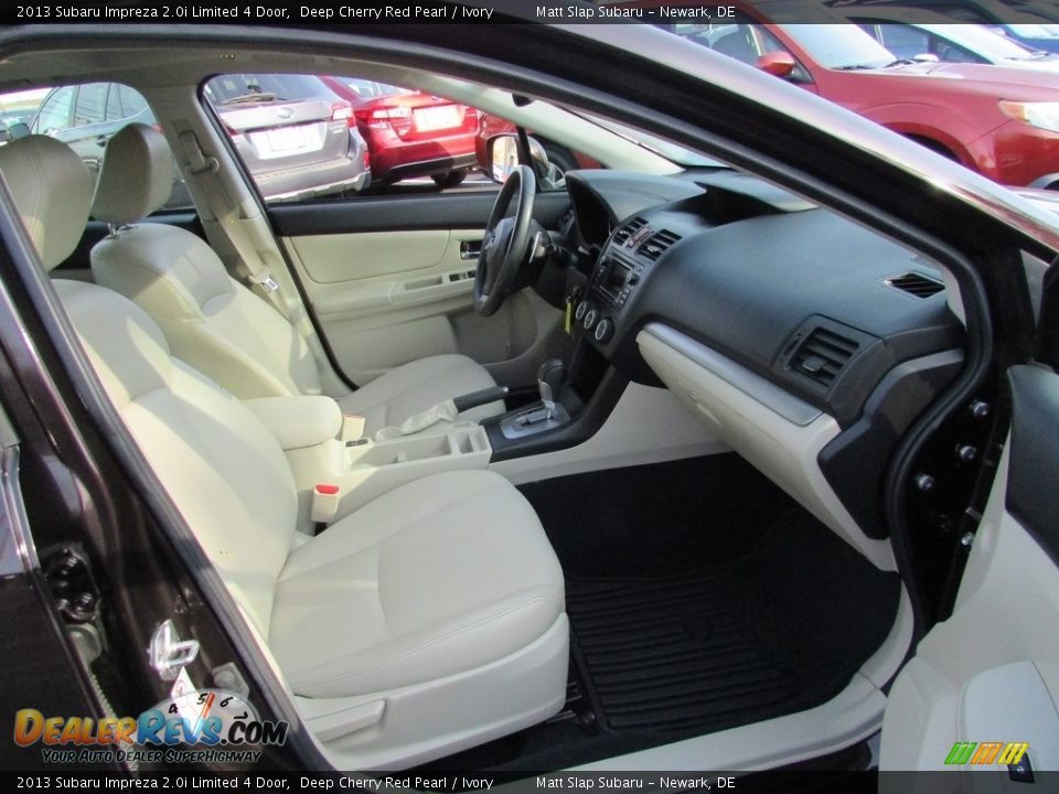 2013 Subaru Impreza 2.0i Limited 4 Door Deep Cherry Red Pearl / Ivory Photo #18