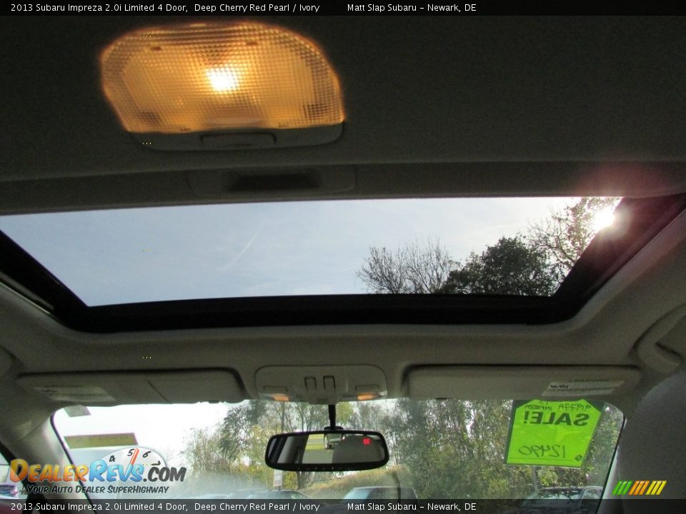 2013 Subaru Impreza 2.0i Limited 4 Door Deep Cherry Red Pearl / Ivory Photo #21