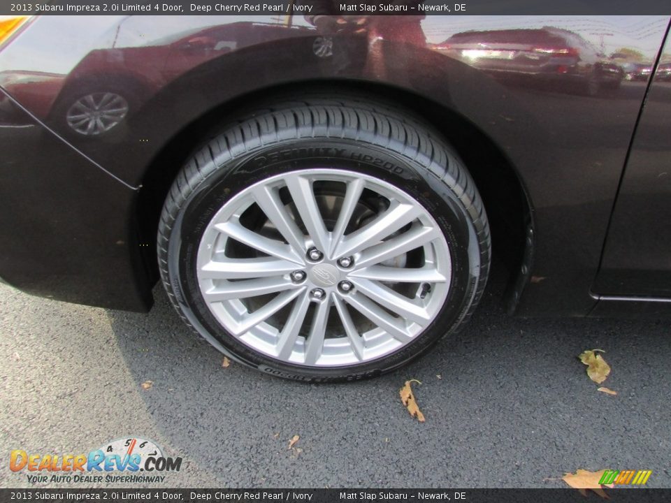 2013 Subaru Impreza 2.0i Limited 4 Door Deep Cherry Red Pearl / Ivory Photo #23