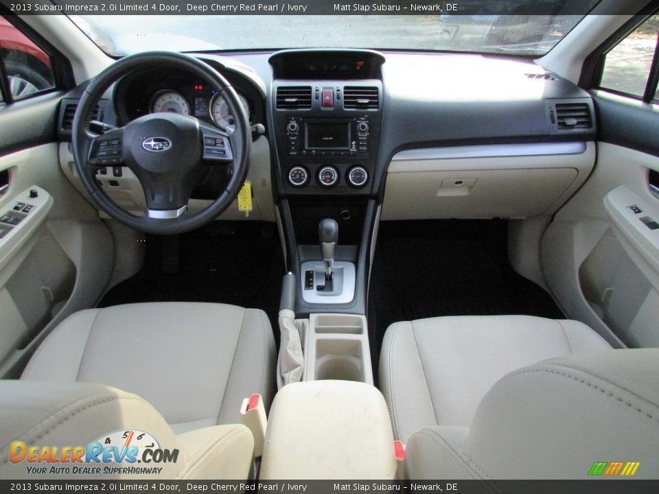 2013 Subaru Impreza 2.0i Limited 4 Door Deep Cherry Red Pearl / Ivory Photo #25