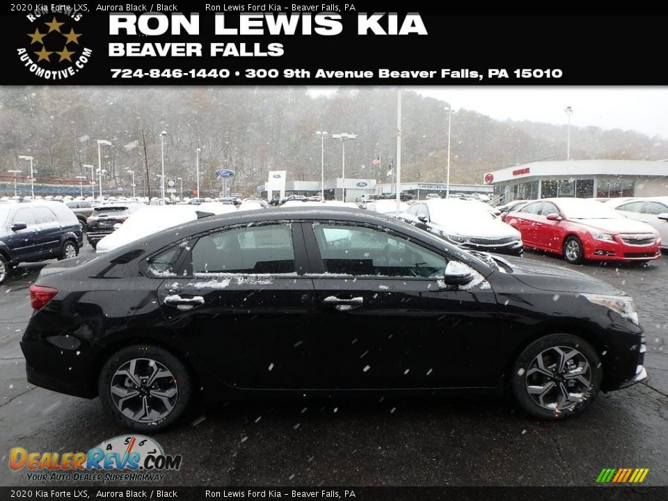 2020 Kia Forte LXS Aurora Black / Black Photo #1