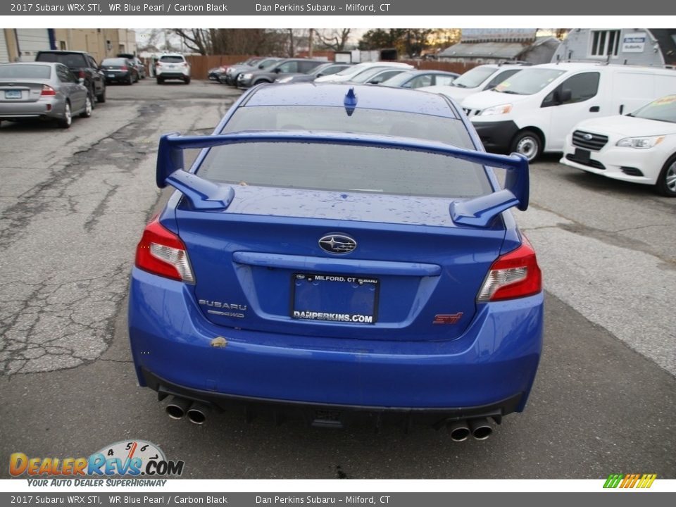 2017 Subaru WRX STI WR Blue Pearl / Carbon Black Photo #6