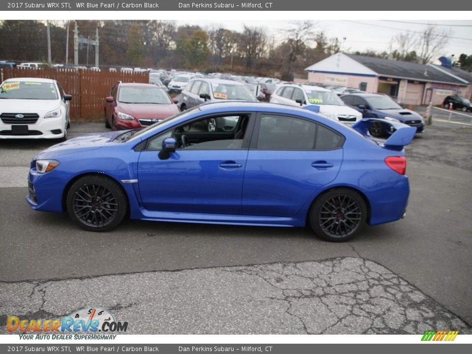 2017 Subaru WRX STI WR Blue Pearl / Carbon Black Photo #8