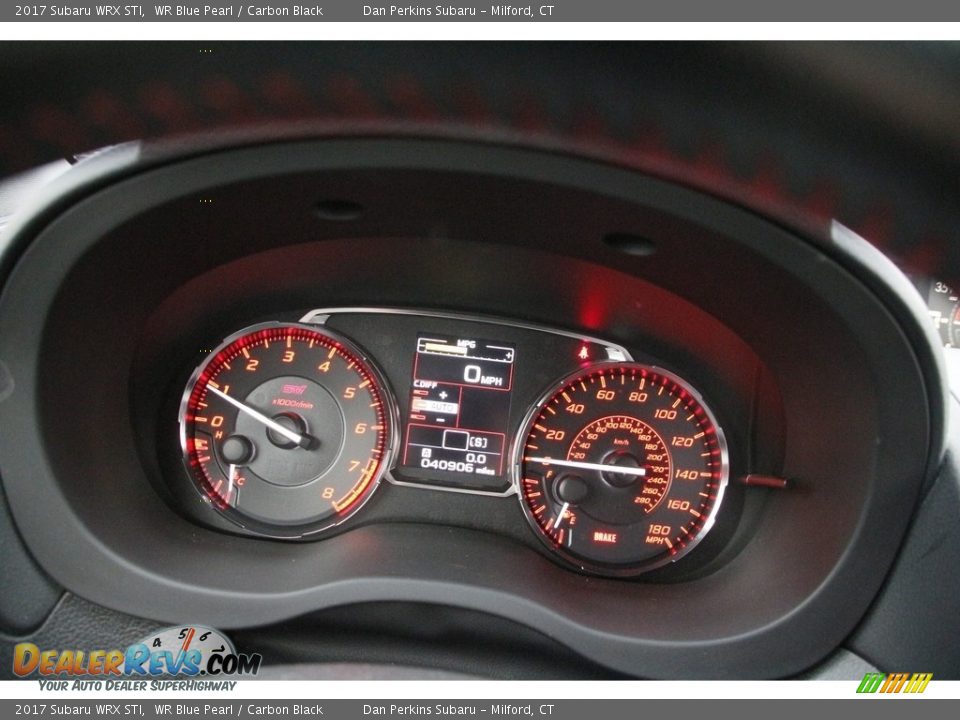 2017 Subaru WRX STI WR Blue Pearl / Carbon Black Photo #16
