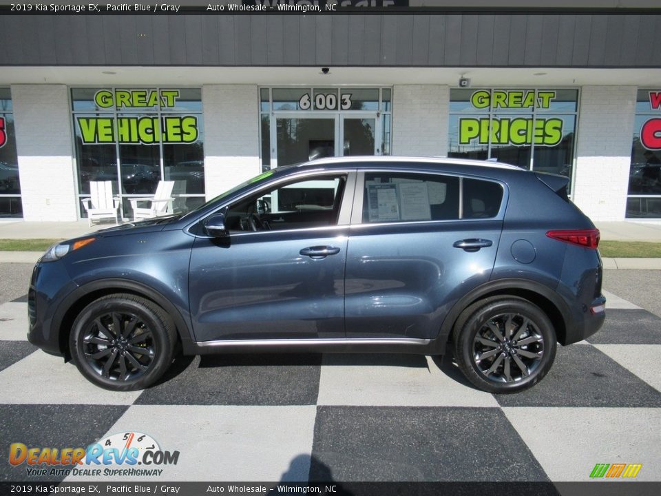 2019 Kia Sportage EX Pacific Blue / Gray Photo #1