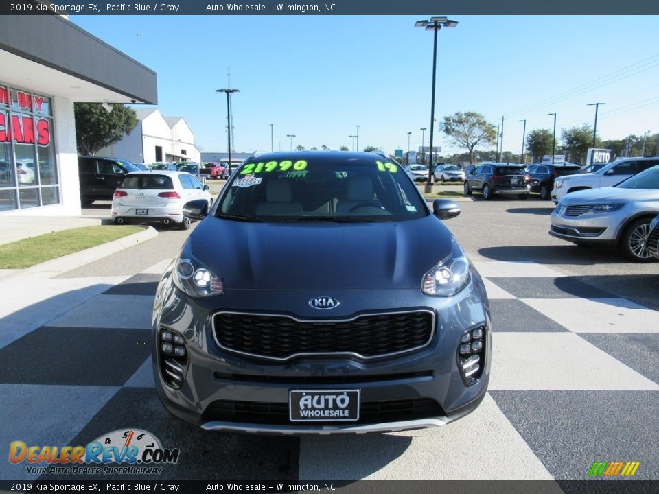 2019 Kia Sportage EX Pacific Blue / Gray Photo #2