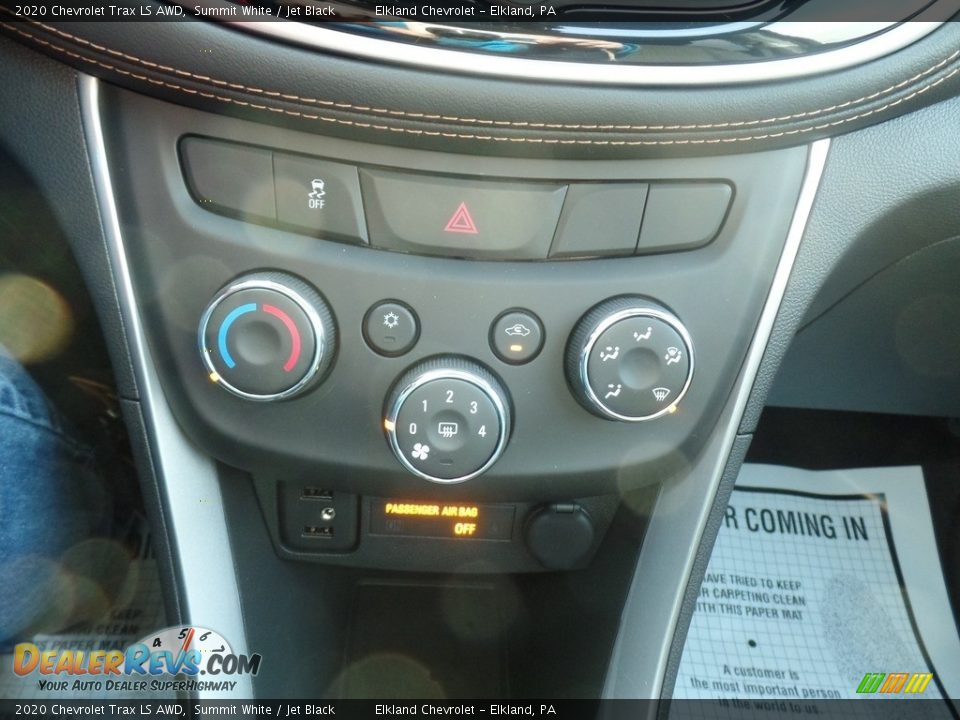 2020 Chevrolet Trax LS AWD Summit White / Jet Black Photo #22