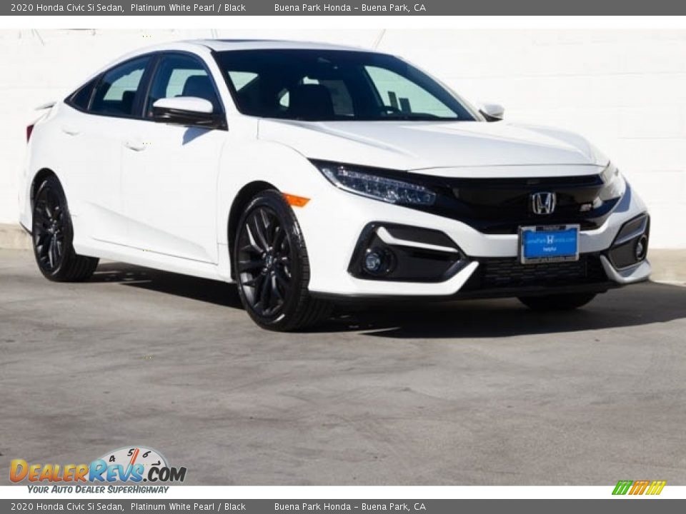 Front 3/4 View of 2020 Honda Civic Si Sedan Photo #1