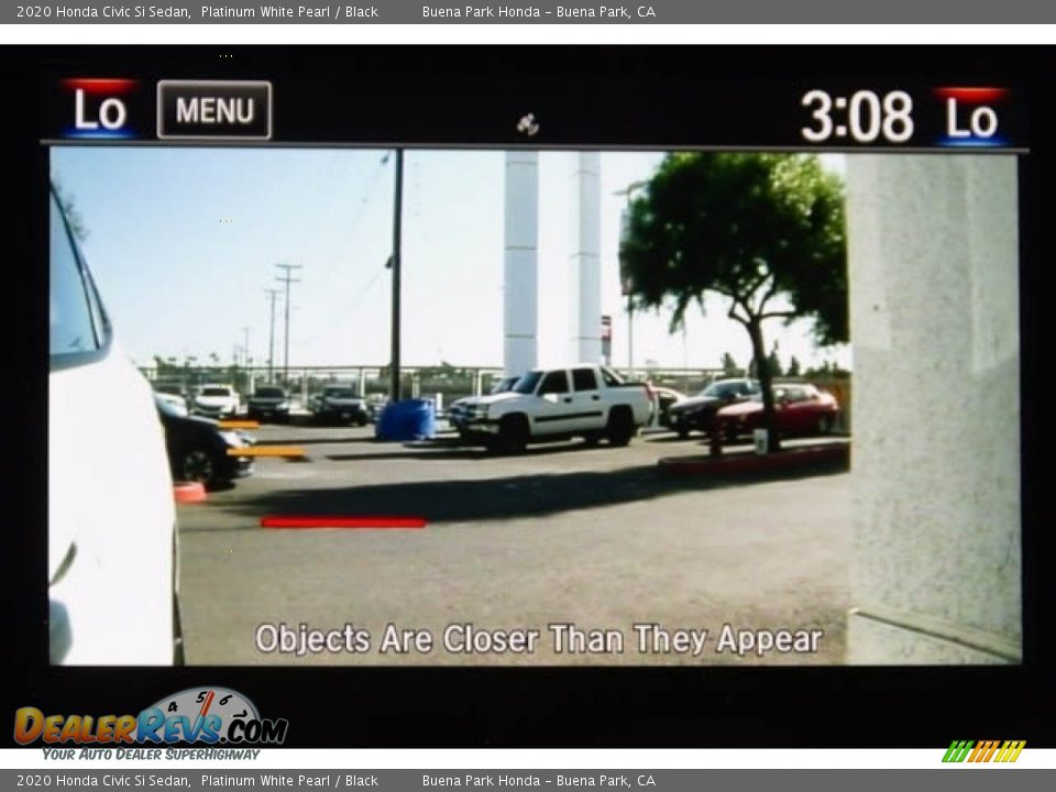 2020 Honda Civic Si Sedan Platinum White Pearl / Black Photo #15