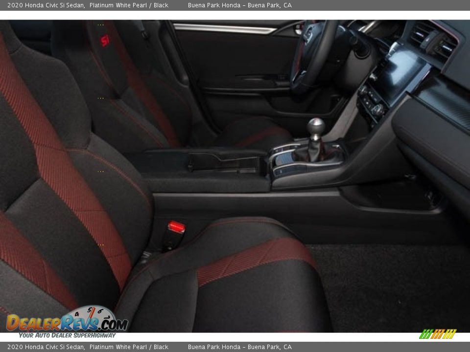 2020 Honda Civic Si Sedan Platinum White Pearl / Black Photo #30