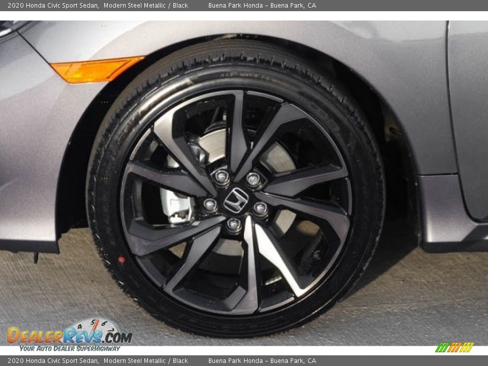 2020 Honda Civic Sport Sedan Modern Steel Metallic / Black Photo #13
