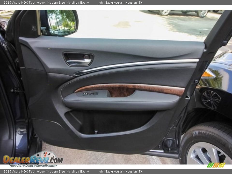 2019 Acura MDX Technology Modern Steel Metallic / Ebony Photo #25