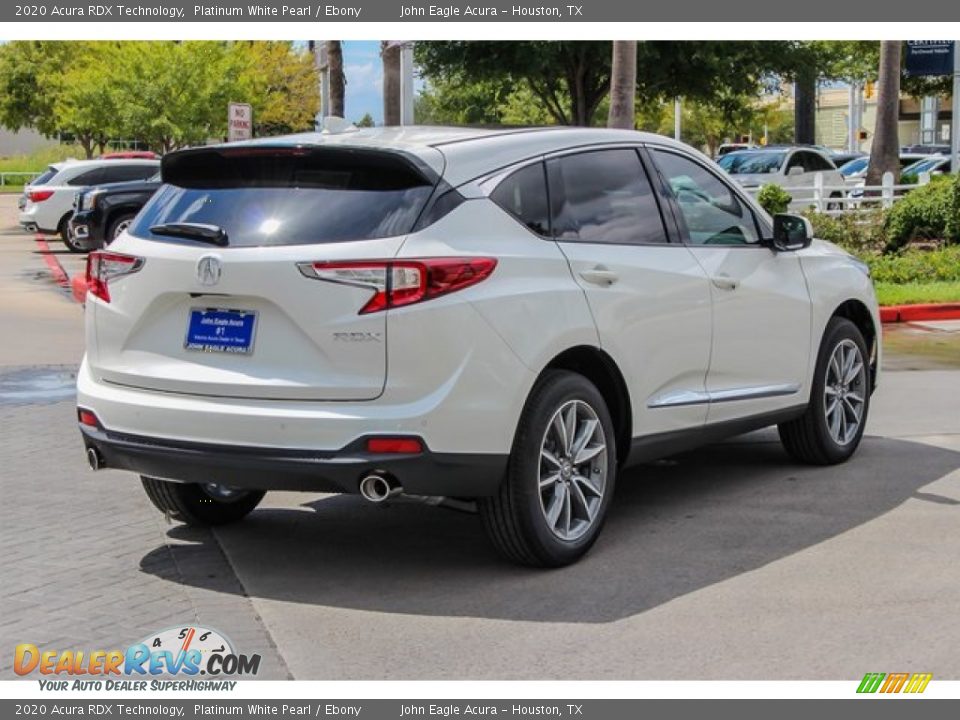 2020 Acura RDX Technology Platinum White Pearl / Ebony Photo #7