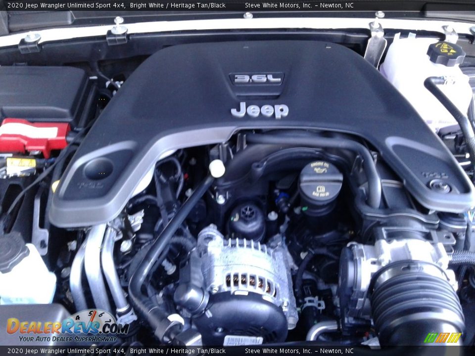 2020 Jeep Wrangler Unlimited Sport 4x4 Bright White / Heritage Tan/Black Photo #29