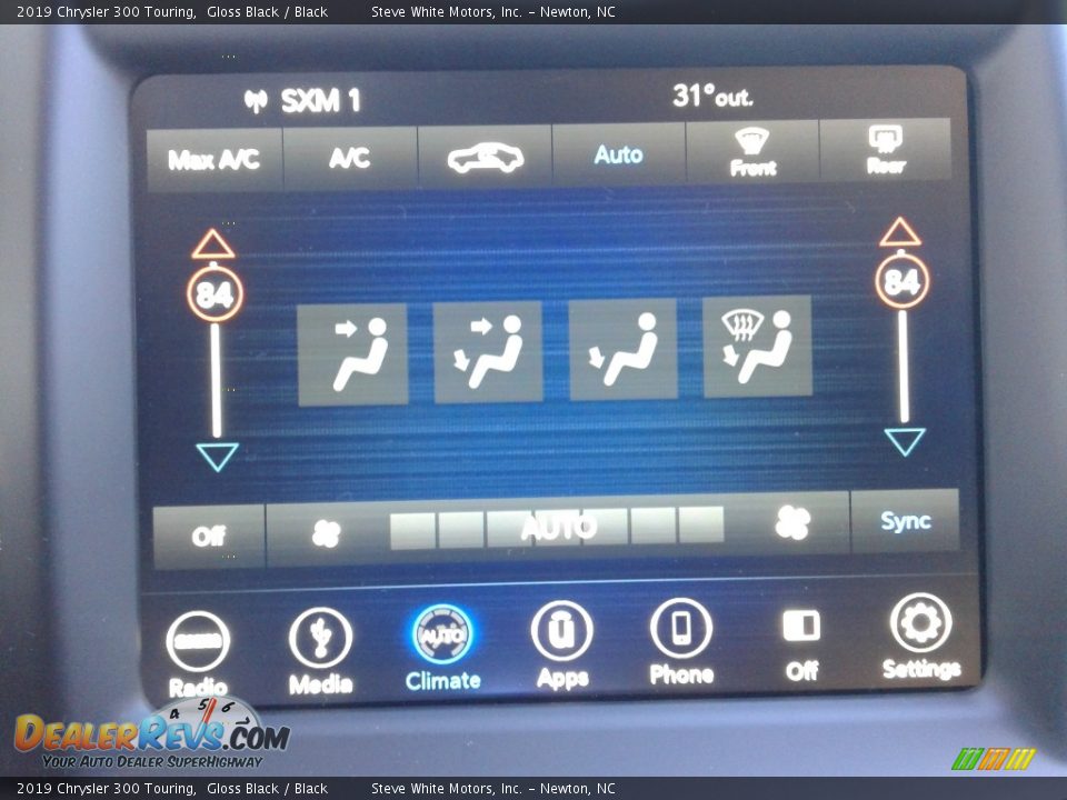 2019 Chrysler 300 Touring Gloss Black / Black Photo #22