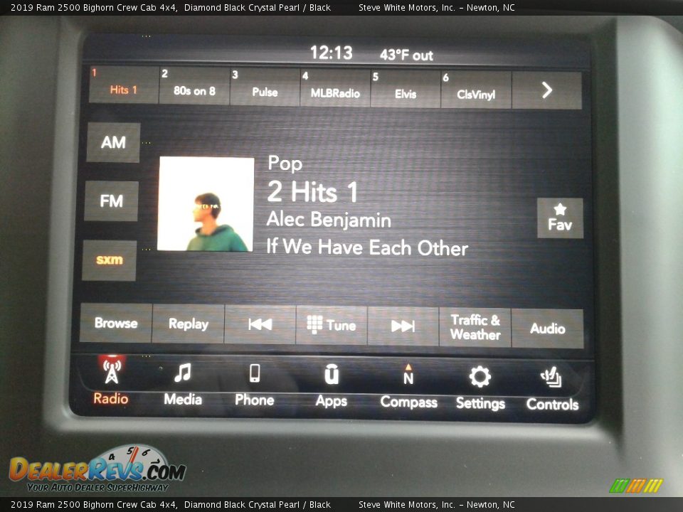 2019 Ram 2500 Bighorn Crew Cab 4x4 Diamond Black Crystal Pearl / Black Photo #20