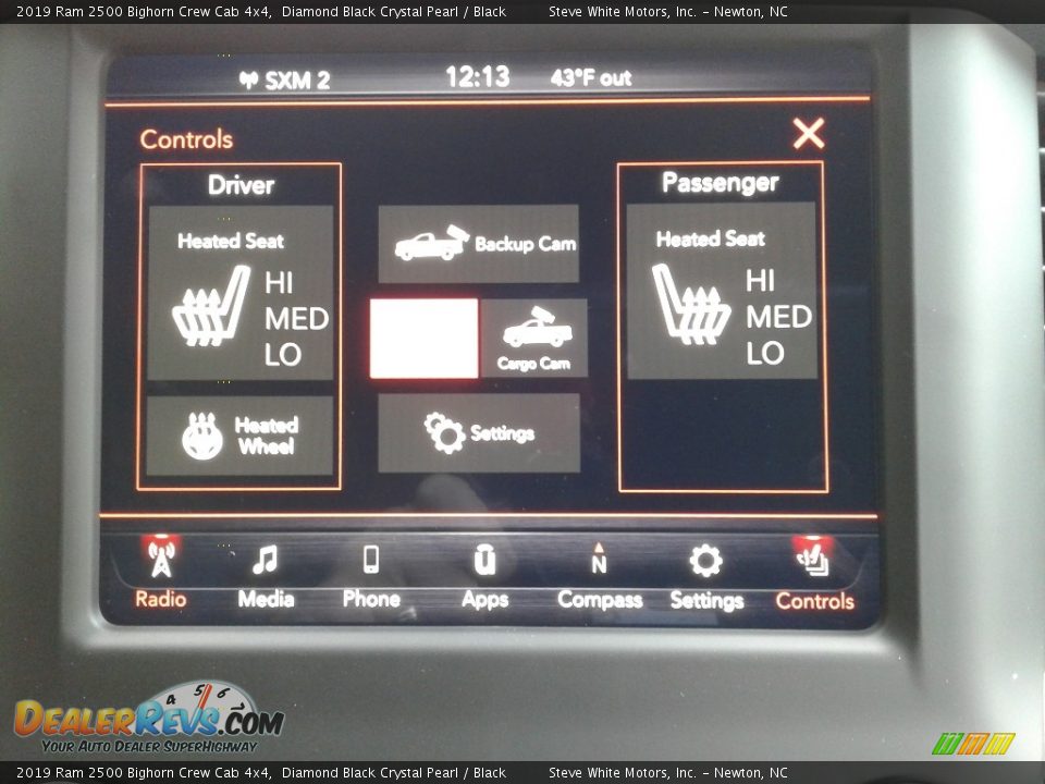 2019 Ram 2500 Bighorn Crew Cab 4x4 Diamond Black Crystal Pearl / Black Photo #22