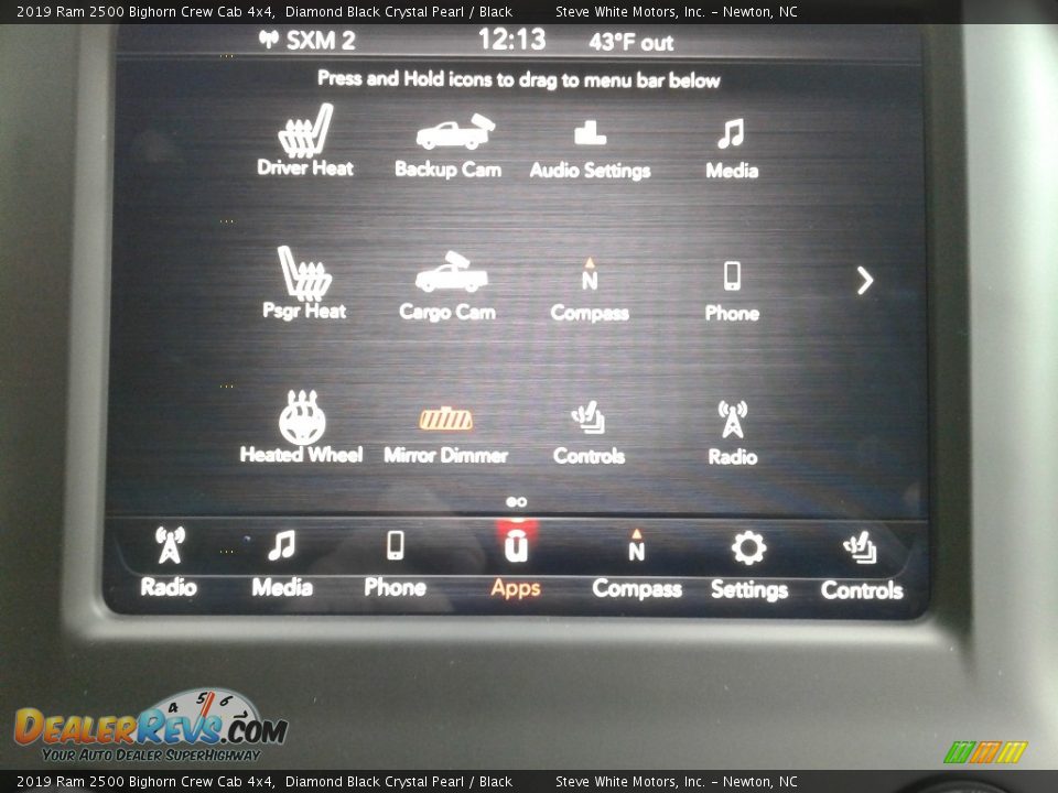 2019 Ram 2500 Bighorn Crew Cab 4x4 Diamond Black Crystal Pearl / Black Photo #23