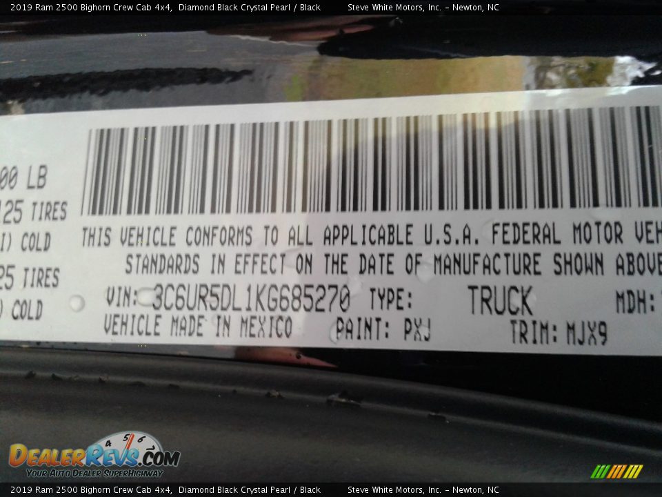 2019 Ram 2500 Bighorn Crew Cab 4x4 Diamond Black Crystal Pearl / Black Photo #32