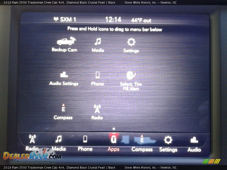 2019 Ram 3500 Tradesman Crew Cab 4x4 Diamond Black Crystal Pearl / Black Photo #22