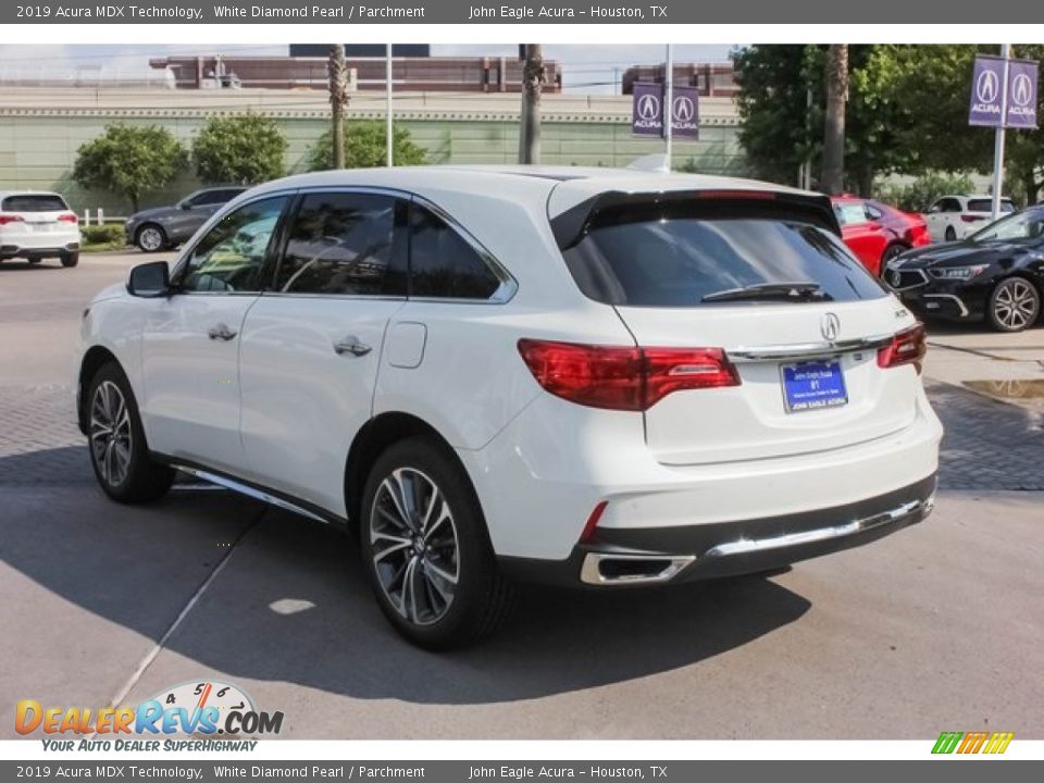 2019 Acura MDX Technology White Diamond Pearl / Parchment Photo #5