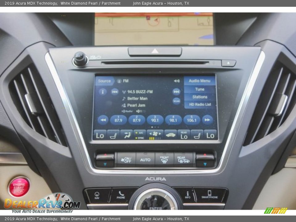 2019 Acura MDX Technology White Diamond Pearl / Parchment Photo #31