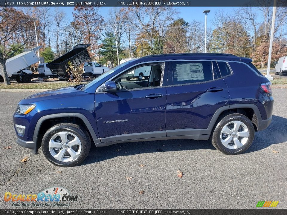 2020 Jeep Compass Latitude 4x4 Jazz Blue Pearl / Black Photo #3
