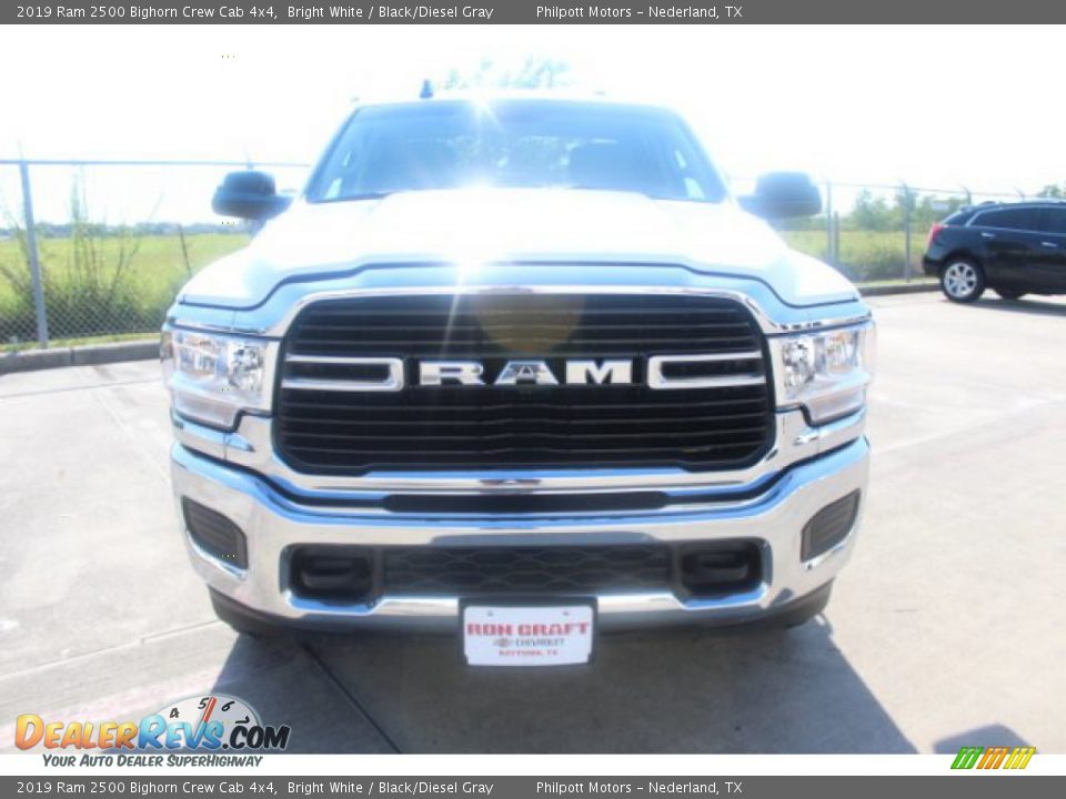 2019 Ram 2500 Bighorn Crew Cab 4x4 Bright White / Black/Diesel Gray Photo #2