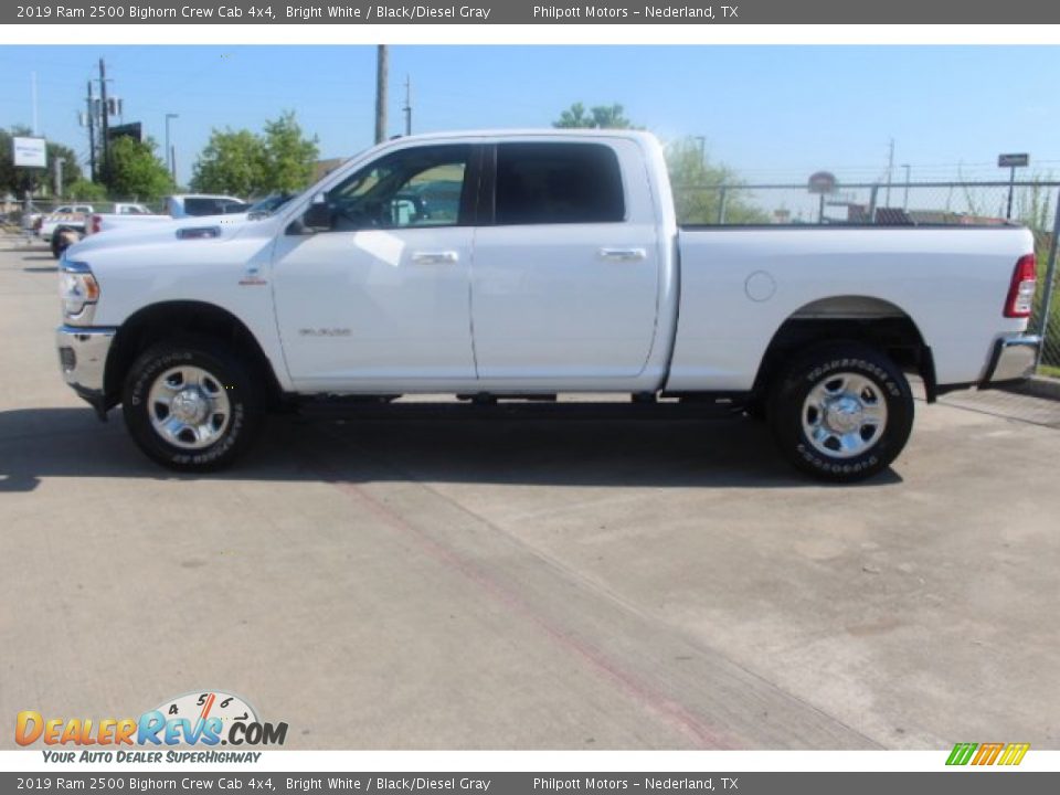 2019 Ram 2500 Bighorn Crew Cab 4x4 Bright White / Black/Diesel Gray Photo #5